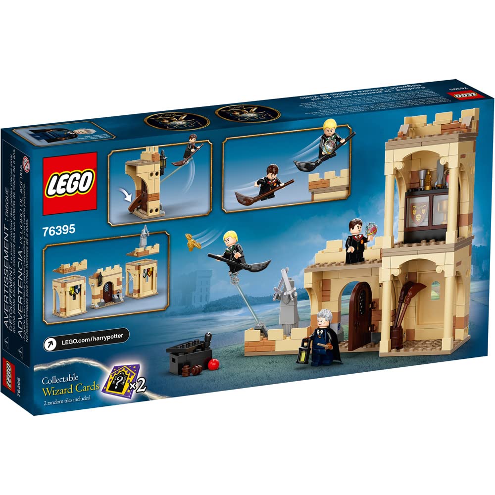 LEGO Harry Potter Hogwarts First Flying Lesson display image emphasizes compact, collectible diorama