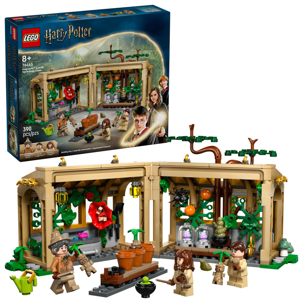 LEGO Harry Potter Hogwarts Herbology Class greenhouse scene for imaginative play