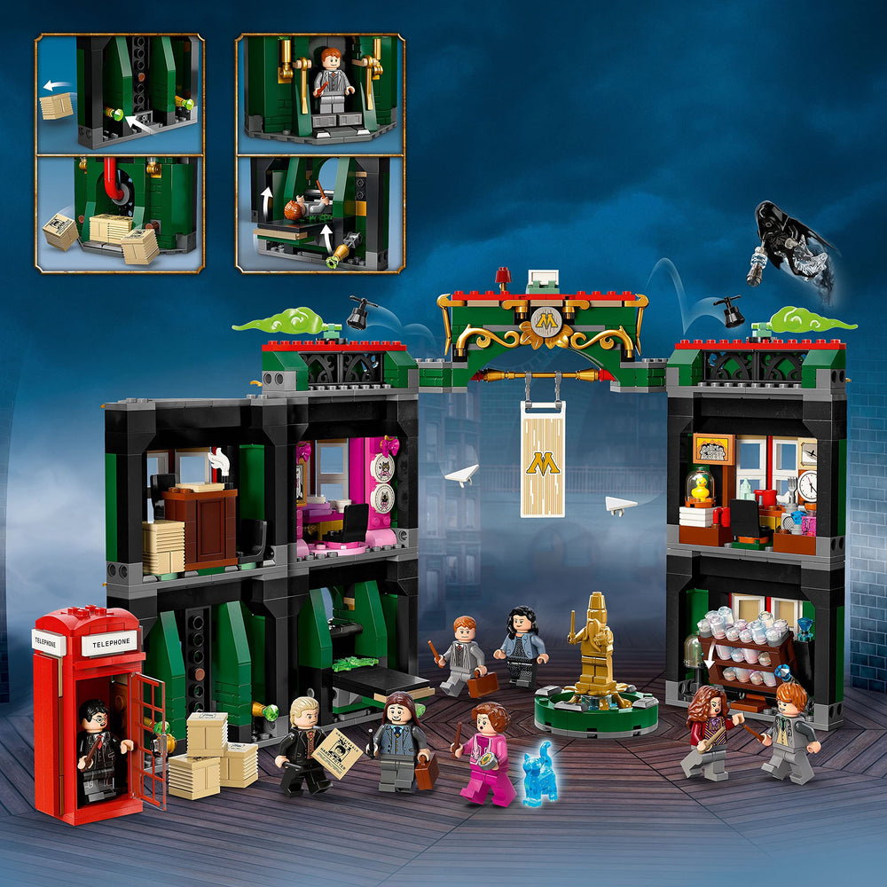 LEGO Harry Potter 76403 Arthur Weasley office scene enhances storytelling and display