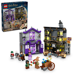 LEGO Harry Potter Ollivander boutique storefront with wand displays for imaginative play