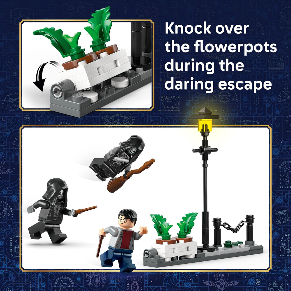 LEGO Privet Drive planter with flip-over pots for interactive play