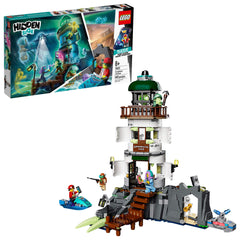 LEGO Hidden Side Lighthouse of Darkness 70431 front view for immersive AR ghost hunting.
