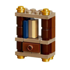 LEGO Draco Malfoy minifigure with wand and apple for storytelling