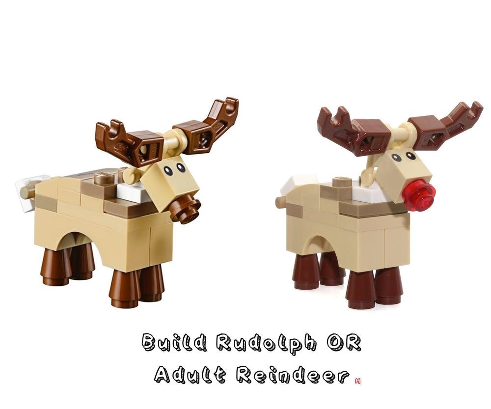 LEGO holiday minifigure animal reindeer alternate build option for scene customization.