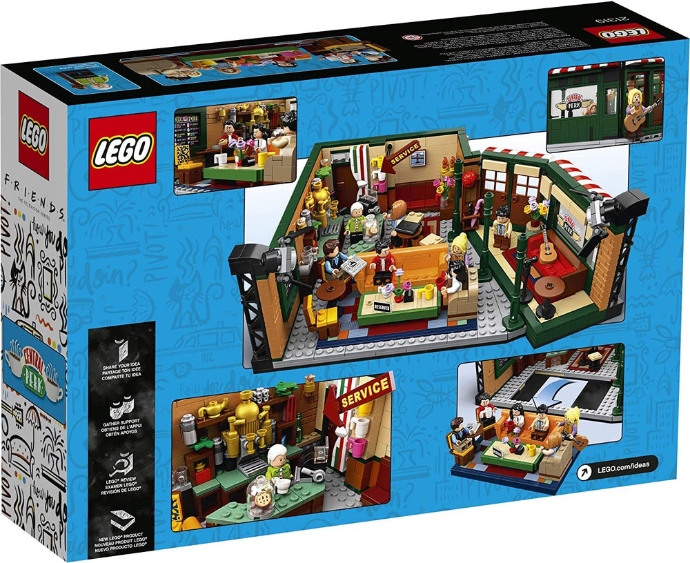 LEGO Ideas Central Perk stage performance area enables playful scene recreations.