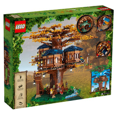 LEGO Ideas Tree House 21318 picnic base supports family scenes and outdoor-style play.