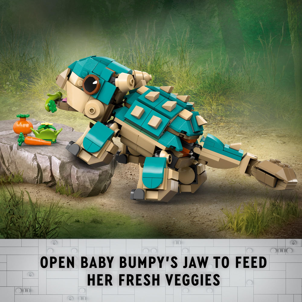 LEGO Jurassic World Baby Bumpy articulated legs support action poses