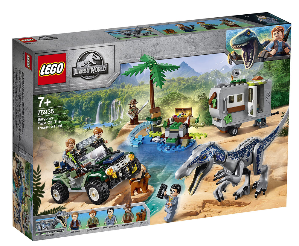 LEGO Jurassic World Baryonyx Face-Off offroader action for adventurous play