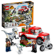 LEGO Jurassic World Blue & Beta velociraptor capture pickup for action-packed adventures