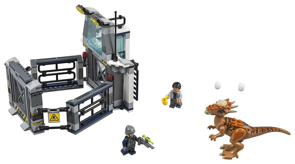 LEGO Jurassic World Escape The Stygi Moloch 75927 diorama scene for immersive play.