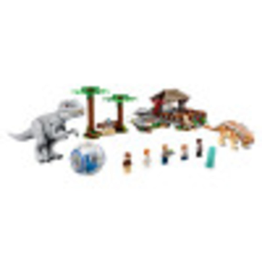 LEGO Indominus Rex and Ankylosaurus figures for dynamic dino battles