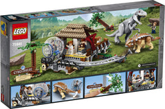 Jungle build with knock-down trees for interactive dino encounters