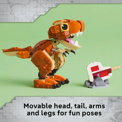 LEGO Jurassic World Little Eatie T. rex encourages imaginative play and storytelling.