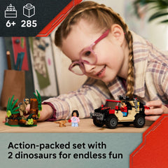 LEGO Jurassic World velociraptor-jump-action image sparks dynamic chase play.