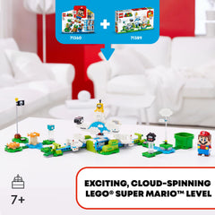 LEGO Lakitu Sky World expansion bullet bill figure adds classic obstacle action.