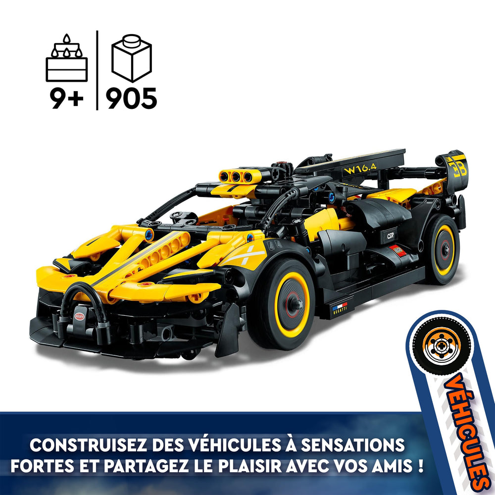 LEGO Technic model demonstrates moving mechanisms for engaging play.