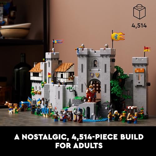 LEGO Lion Knights' Castle 10305 interior exploration for story-led building sessions.