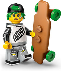 LEGO Longboarder Minifigure 71048 for display and creative play.