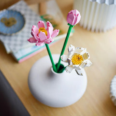 LEGO Lotus buildable bouquet offers creative display options at home.