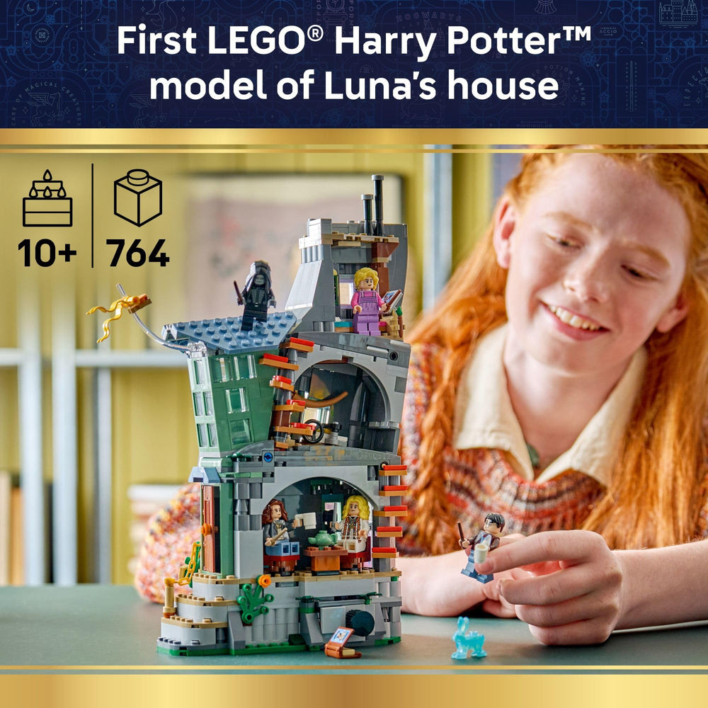 LEGO Luna Lovegood bedroom scene for roleplay and magical detail capture.