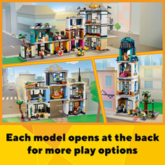 LEGO Creator Main Street 31141 cafe-entrance inviting cozy city moments