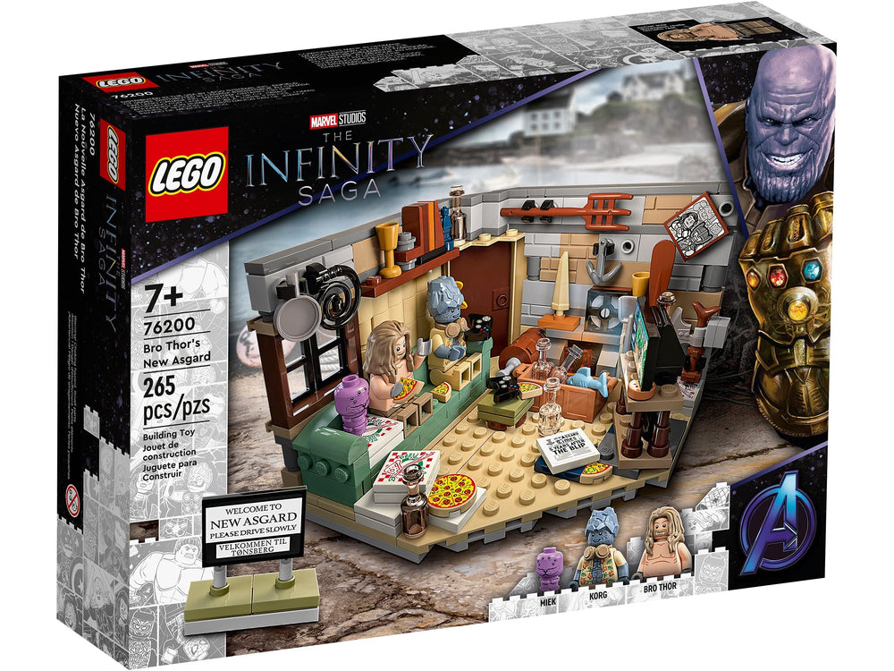 LEGO Marvel 76200 Bro Thor's New Asgard figure for display and imaginative play.