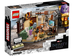 LEGO Marvel 76200 Thor hammer and armor detail highlighting authentic textures.