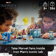 LEGO Marvel armor pods MK1 MK43 MK6—precise details for role‑play battles.