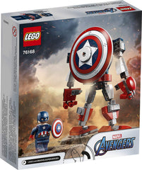 LEGO Marvel Avengers mech armor with giant shield grip for dynamic battles