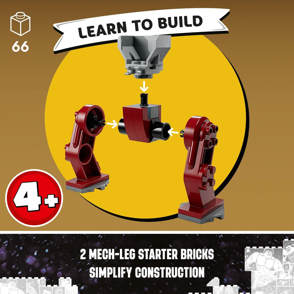 LEGO Marvel beginner build guide with Starter Bricks for easy assembly