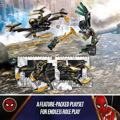LEGO Marvel Spider-Man Drone Duel Spider-Man attached to drone via web