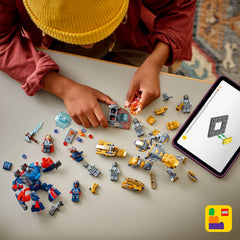 LEGO Marvel Endgame jet scooters and brick-built scene storage