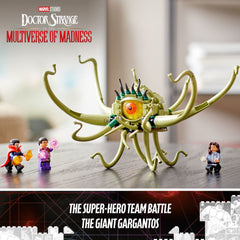 LEGO Marvel Gargantos Showdown wong-figure supports teamwork scenes and hero moments.