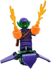 LEGO Marvel Green Goblin glider details ideal for dynamic scenes.