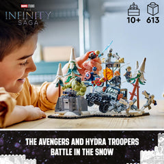 LEGO Hawkeye minifigure action captures archery play and dynamic poses.