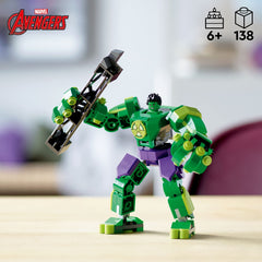 LEGO Marvel Hulk Mech Armor posable arms enable dynamic action poses