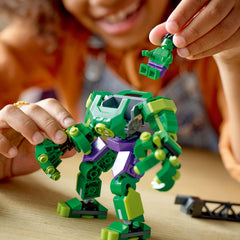 LEGO Marvel Hulk Mech Armor stone pillar adds role-play flair