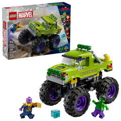LEGO Marvel Hulk Truck front view fuels action-packed imagination.