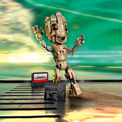 LEGO Marvel I am Groot 76217 cassette scene for dancing play and storytelling