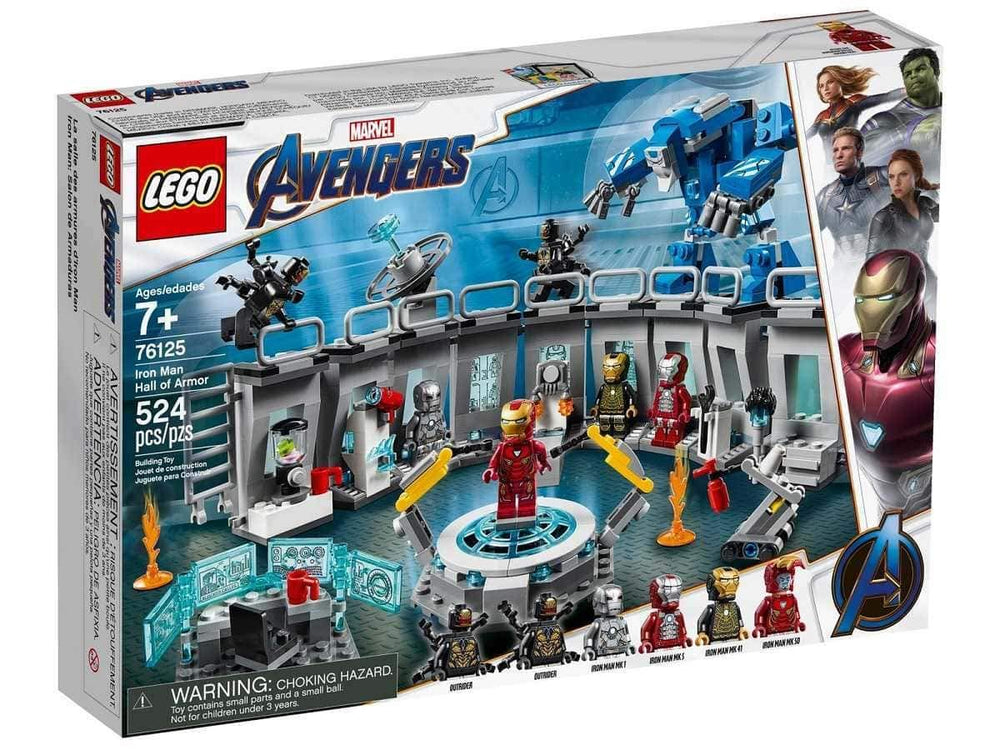 LEGO Marvel Iron Man Hall Podium with rotating display for modular armor scenes
