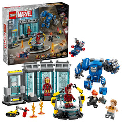 LEGO Marvel Iron Man Lab Hall of Armor exterior—fosters imaginative play and display.