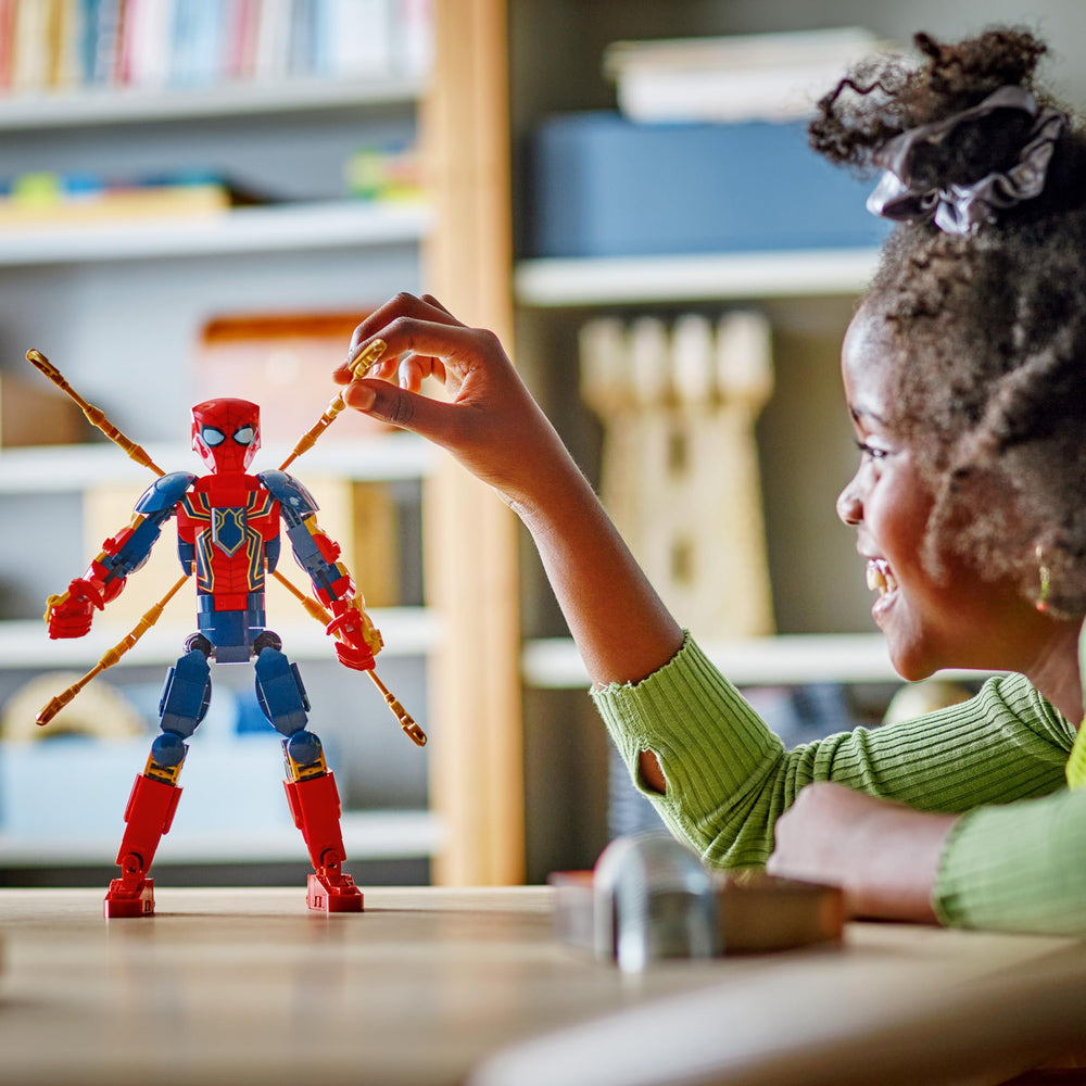 LEGO Iron Spider-Man armor torso detail showcases high-tech styling
