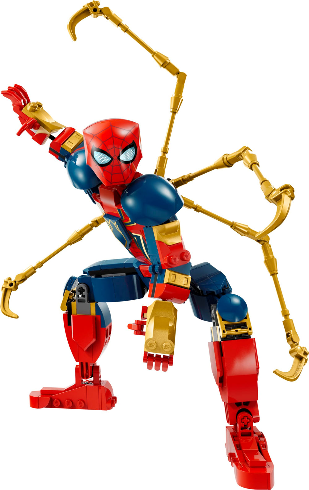 LEGO Marvel Iron Spider-Man minifigure articulation enables action-packed scenes