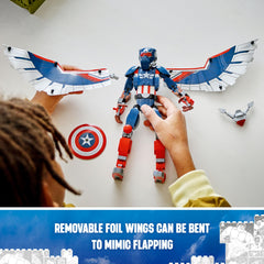 LEGO Marvel Captain America construction figure packaging image for gift-ready presentation