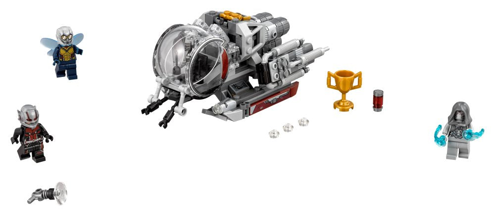 LEGO Marvel Quantum Vehicle engines adjust for launch, hover, and flight.