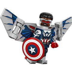 LEGO Marvel Captain America minifigure with sealed packaging, perfect for display and collection.