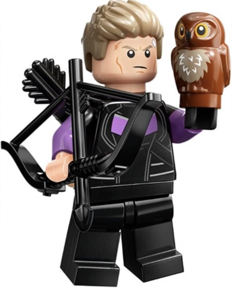 LEGO Hawkeye minifigure on a baseplate for action-packed builds