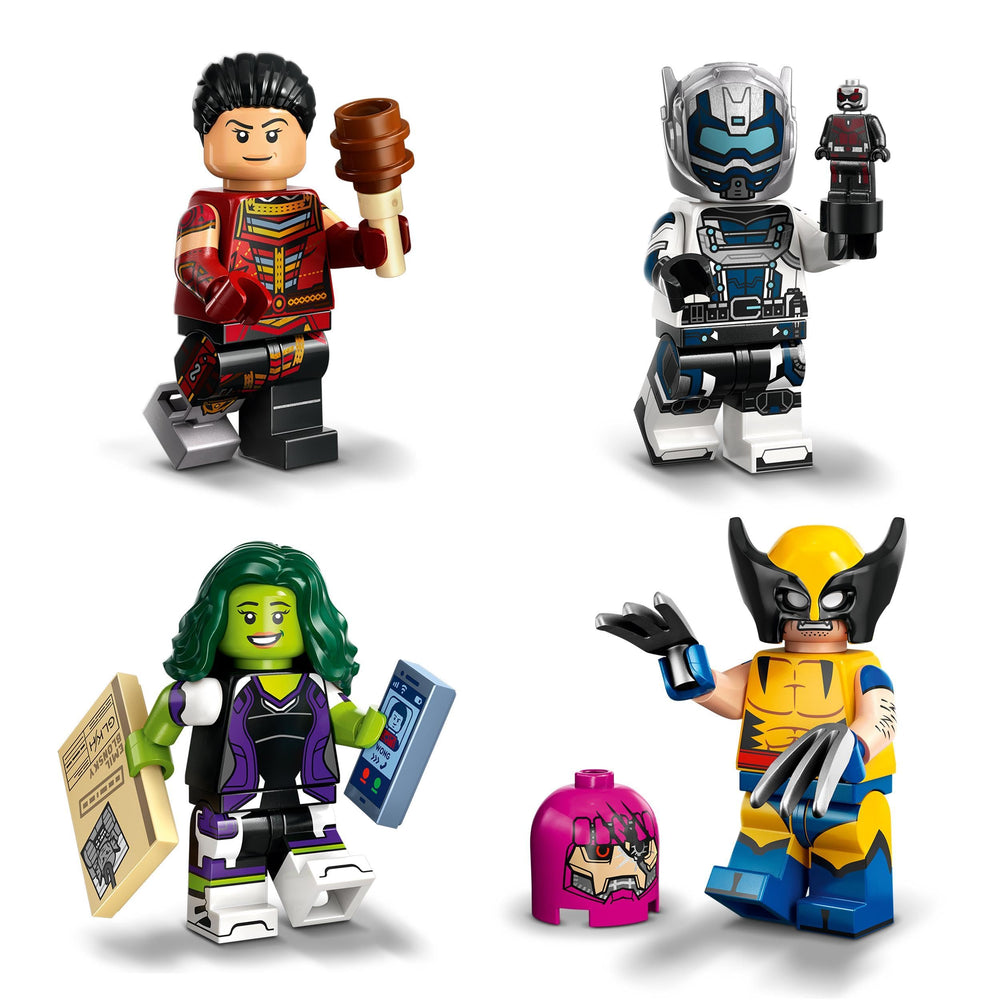 LEGO Marvel Series 2 She-Hulk figure with accessory for superhero display
