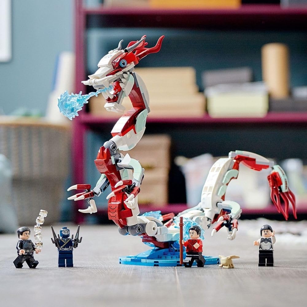 LEGO Marvel Shang-Chi Battle dragon water-base attachment for modular play