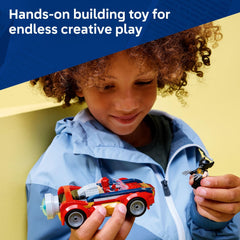 LEGO Marvel Spider-Man driver-seat pose for imaginative play.